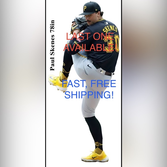 Paul Skenes LIFE SIZE Cardboard Cutout with Free Shipping! LAST ONE!